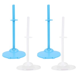 EXCEART 20pcs Doll Display Stands Holder Puppet Doll Bracket Support Teddy Bear Stand Action Figures Doll Accessories Blue