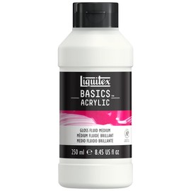 Liquitex Basics Acrylic Additive, Gloss Fluid Medium, 250 ml Tube