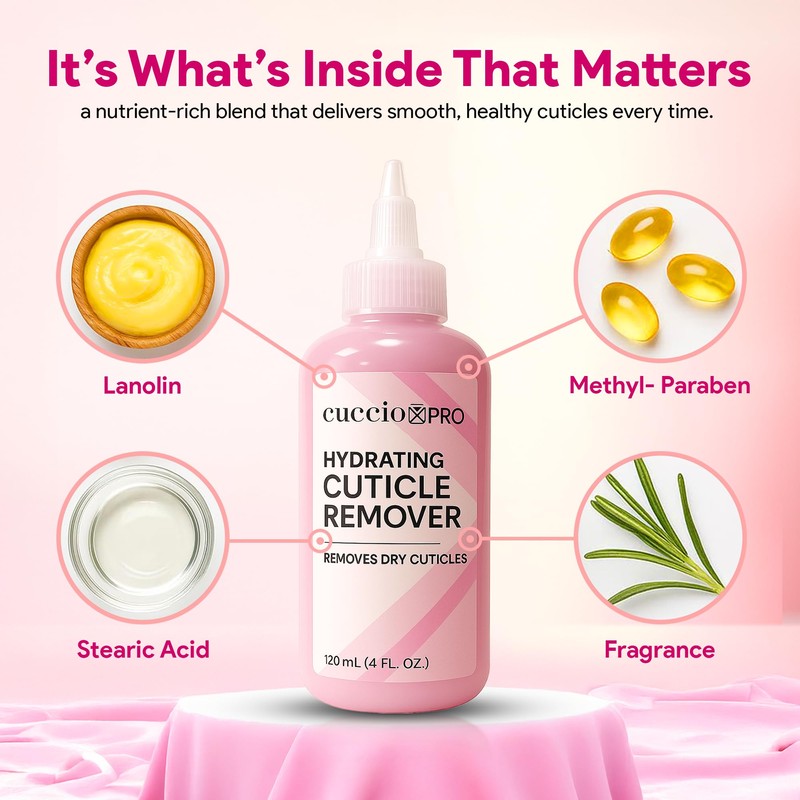 Cuccio Pro Hydrating Cuticle Remover 4 fl oz – Professional