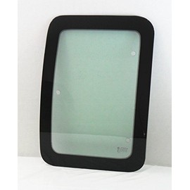 Movable Passenger Right Side Rear Access Door Quarter Glass Quarter Window Compatible with Ford F250 F350 F650 F750 F450 F550 Pickup 2 Door Super Cab 2000-2016 Models