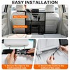 Dog Car Barrier Net Divider with 2 Large Storage Pockets