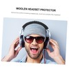 jojofuny Woolen Headphone Protective Cover for Soft Earphone Headband Protector