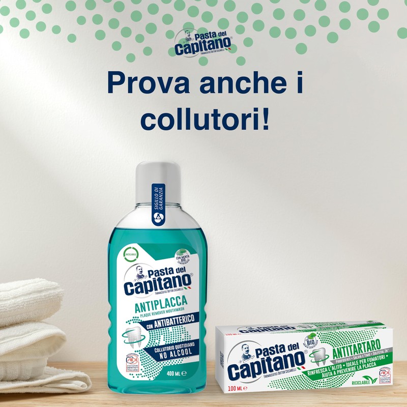 Pasta del Capitano, Organic Toothpaste - Gives Freshness and Freshens