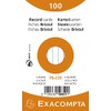 Exacompta Bristol Lined Record Cards, 75x125 mm - Assorted Colours,