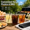 100Pcs 6x190mm Plastic Straws,Black Straws