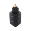 WANGCL 2Pcs Black Mini Toslink Optical 3.5 mm Female Jack
