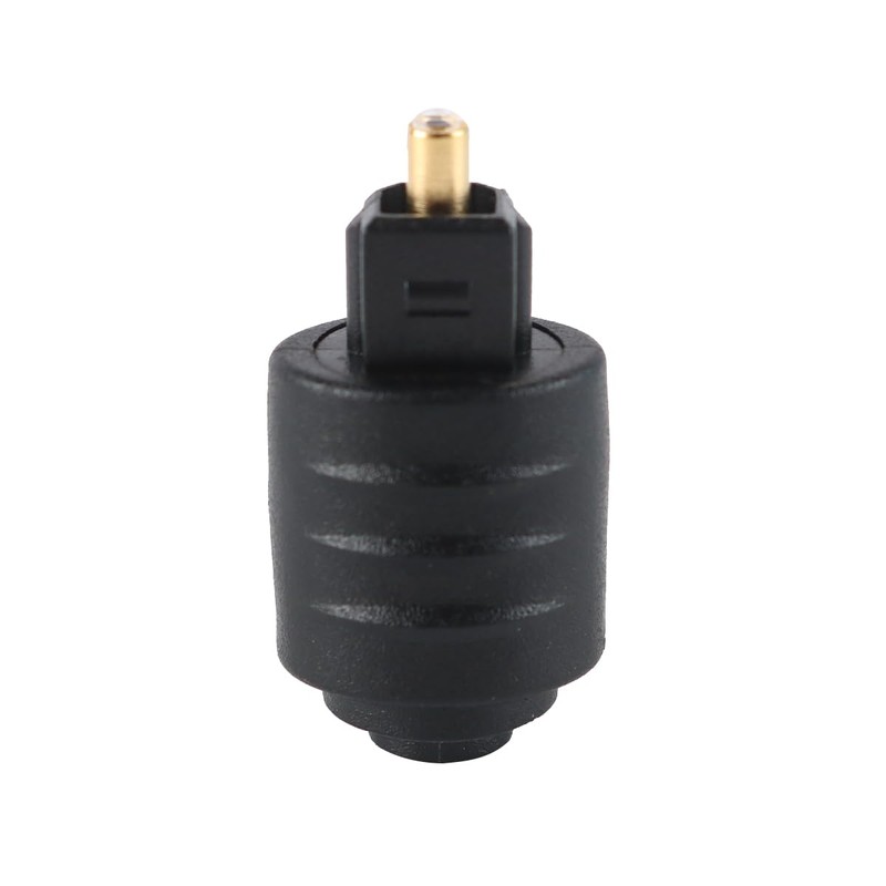 WANGCL 2Pcs Black Mini Toslink Optical 3.5 mm Female Jack