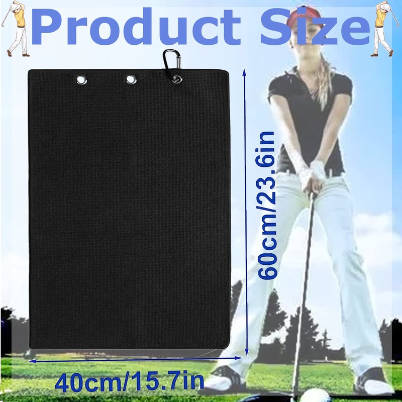 QeeHeng 2 x Golf Towel Funny Golf Towel with Clip