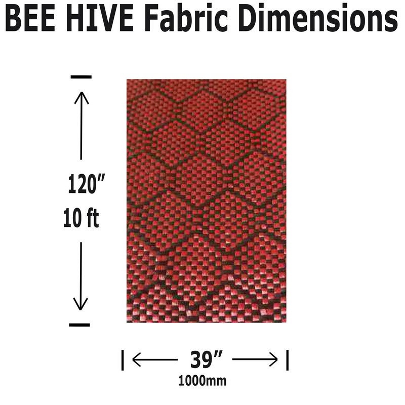 KARBXON - 1m Wide (39.8 in) Carbon Fiber Beehive Weave