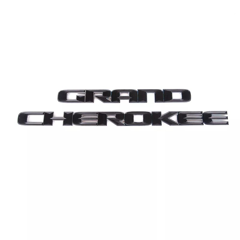 Mopar Black Chrome Cherokee Door Emblem Badge 17- 20 Jeep