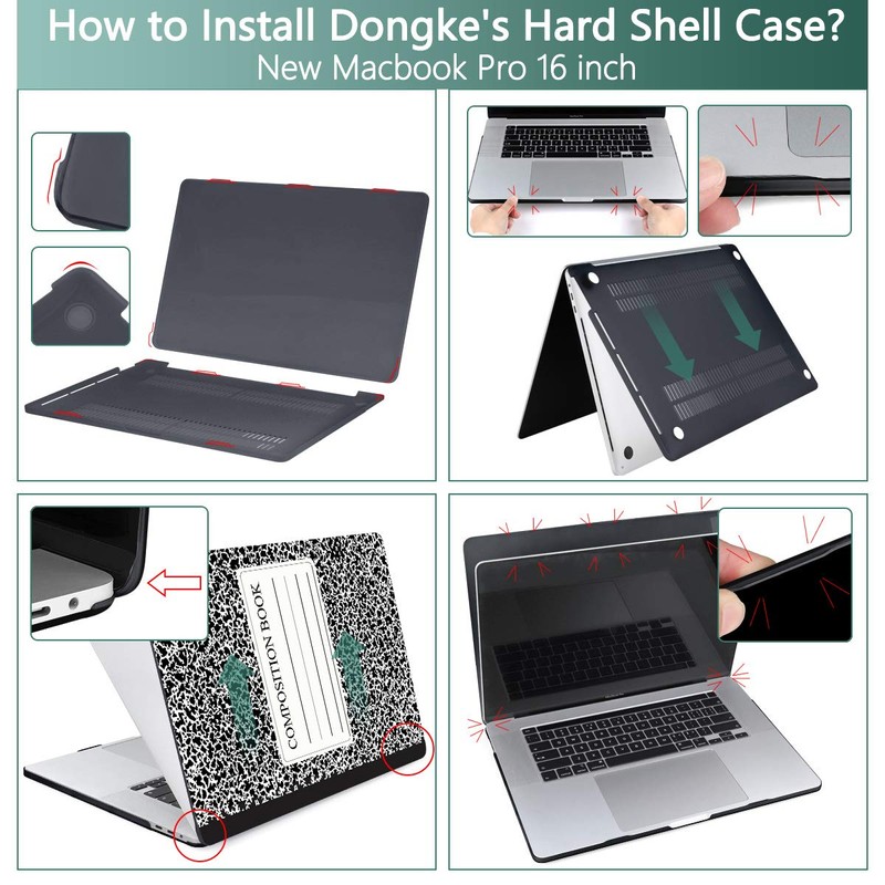 DONGKE for MacBook Pro 16 inch Case 2020 2019 Model