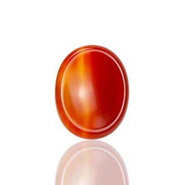 Namzi Carnelian Crystal Rock Worry Stones for Kids, Oval Palm Stone, Thumb Stone, Crystals and Healing Stones Quartz Bulk for Wicca, Reiki, Healing Energy, Chakra Stones, Witchcraft Supplies(1PCS)