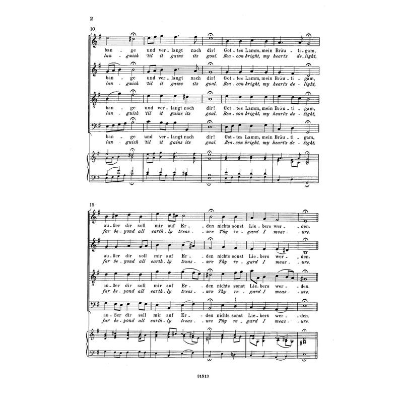 Motet BWV 227 - Jesu, meine Freude (Jesus, dearest Master)