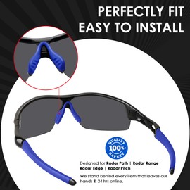 BlazerBuck - Kit de calcetines para gafas de sol Oakley Radar Pitch, Azul, 0 US