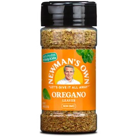 Newman's Own Fancy Oregano Leaves, Great for Sauces, Pizza, Pasta, Non-GMO, Kosher, 0.63 Oz. Bottle