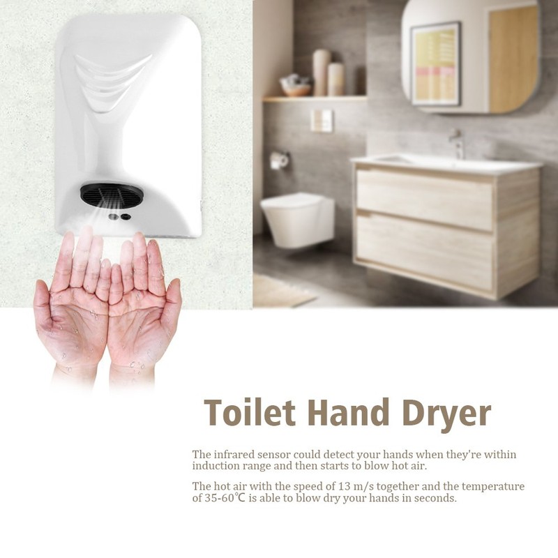 MAGT Hand Dryer, 600 W Automatic Induction Hand Dryer, Electric