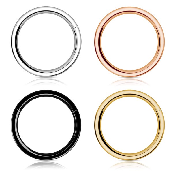 Hoop Nose Ring for Women Men, Woffoly 316L Surgical Steel