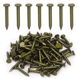Keadic 300Pcs 1-1/4" Steel Roofing Felt Nails Bulk Set, 30mm Broad Head Pins House Hardware Nail for Roofing Felt Insulation Film Foam Board Fastening