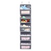 5-Shelf Over Door Organizer Wall Hanging Storage Bag with Clear
