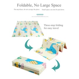 Tapete De Bebé Plegable 2x1.7m Alfombra Antideslizante Niños