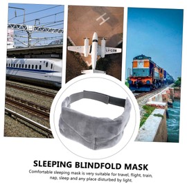 FOMIYES 1pc Breathable Sleep Eye Mask Ear Covers Lightproof Blindfold for Deep Sleep Comfortable Design for Home Travel and Camping -grey