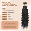 CHARSUN Deep Wave Braiding Hair Curly Bulk Synthetic Hair Extensions