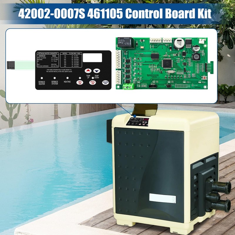 42002-0007S 461105 Control Board kit Replacement for Pentair Mastertemp 400