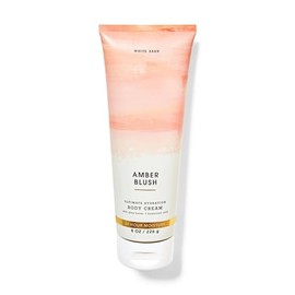 Bath and Body Amber Blush Ultimate Hydration Body Cream White Barn 8 oz / 226 g Fragrance notes: warm amber, fresh jasmine and oak moss (Pack of 1)