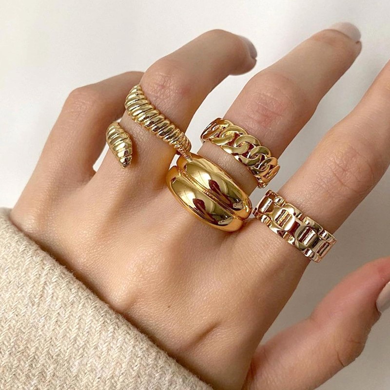 Stack Knuckle Rings Set,8 Pieces Stacking Rings Gold Silver For