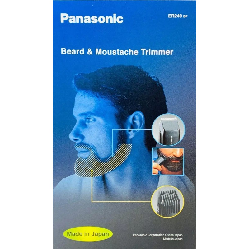 Panasonic Cordless Hair Trimmer Set with Stainless Steel Blades and