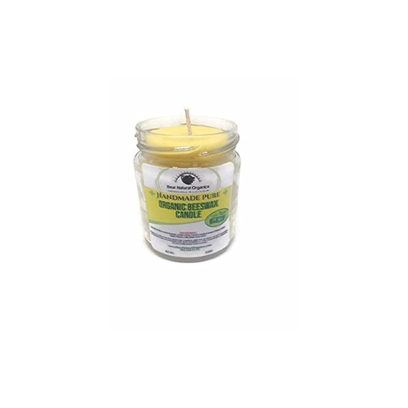 100% Raw Pure Aromatherapy Lavender Essential Oil Pure Beeswax Candle