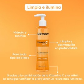 Babaria Gel Limpiador Facial con Vitamina C y AHA 200 ml
