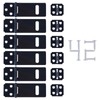 GTILE 6 Pcs Lock Hasp Latch, 3 Inches Black Padlock