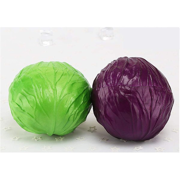 Zzooi Artificial High Simulation Cabbage Display Props Faux Cabbage Cabinet