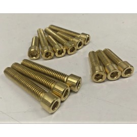 diycycleparts HARLEY SOFTAIL TWIN CAM BRASS ALLEN ROCKER BOX BOLTS cylinder head cover bobber