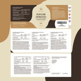 Lions Mane - 360 Capsules - 2000mg Daily Dose - 30:1 Extract (60000mg Hericium) - 30% Polysaccharides & 5% Beta Glucan - 500mg Hericium Erinaceus per Capsule - Vegan - Laboratory Tested - TRUE NATURE®