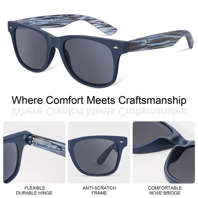 LADEESSE 3 Pack Reading Sunglasses for Men, UV400 Sun Readers