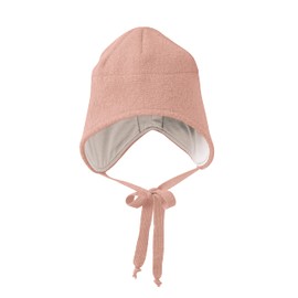Disana WALK Hat, 100% Organic Merino Wool GOTS, IVN Best - Lining: 100% Organic Cotton | Especially Warm and Soft Winter Hat | Baby Toddler Child Unisex | Made in Germany, rosé