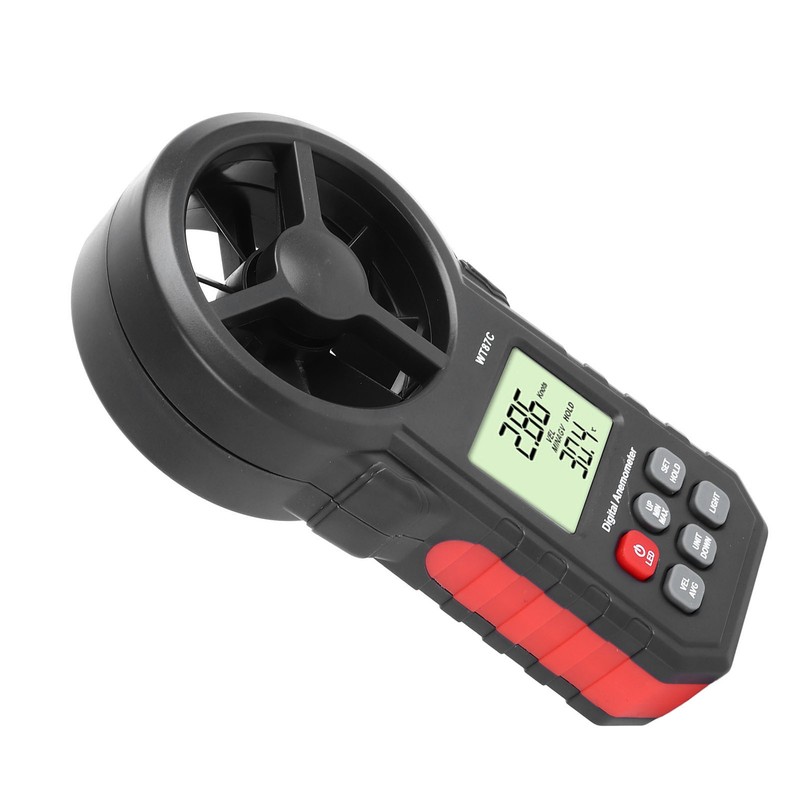 Digital Anemometer LCD Backlit Display Maximum Minimum Average Wind Speed