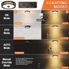Slypadan Outdoor Motion Sensor Flush Mount LED Light, 12" Dusk