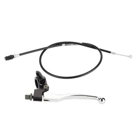Pitbike Clutch, 125 Pit Bike Short Clutch Cable with Lever, Clutch 125 Pit Bike, Universal Motorcycle Handlebar Brake Master Cylinder Clutch Lever Aluminum Alloy Handlebar Folding Clutch Lev