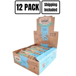 The Gourmet Granola | Cinnamon Vanilla Granola Bars | Soft & Chewy | Healthy On the Go Snack | Nutritious Snack | Made in Nebraska USA | 1.2 oz Bar | 12 Pack