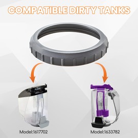 INTHVKIL for Bissell ProHeat 2X Revolution Carpet Cleaners Dirty Tank Bottom Ring Cap Replacement fits for Dirty Tanks 1633782 & 1617702