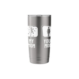 Wall Climbing Your Mom My Mom Daughter Son Funny Bouldering Stainless Steel Insulated Tumbler
