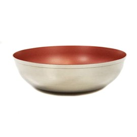 Tupperware Allegra 800 ml Stainless Steel Red Bowl Serving Bowl