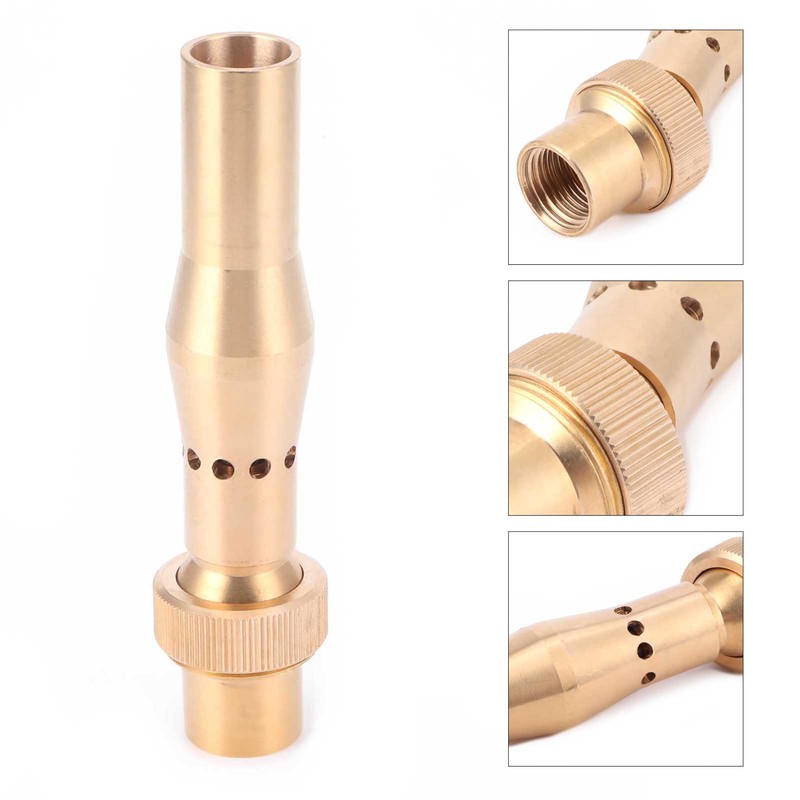 Female Thread Fountain Nozzle Brass Multihole Bubbling Sprinkler for Garden