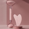 Gua Sha Face Roller Massager Promotional Gift Set Pink (Boxed)