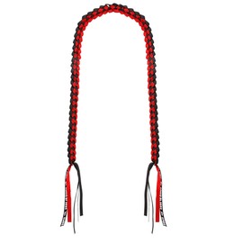 Graduation Decorations 2025, Red Black Graduation Leis Class of 2025, Double Braided Necklace Handmade Graduation Honor Cord Ribbon Sash Stole Tassel for Congrats Grad Party Favors Supplies Decor