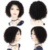 Blissource Short Curly Human Hair Wigs for Black Women 10inch