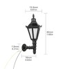 Evemodel LBD01 5pcs Model Railway 1:25 Outdoor Lamp Lattern Wall